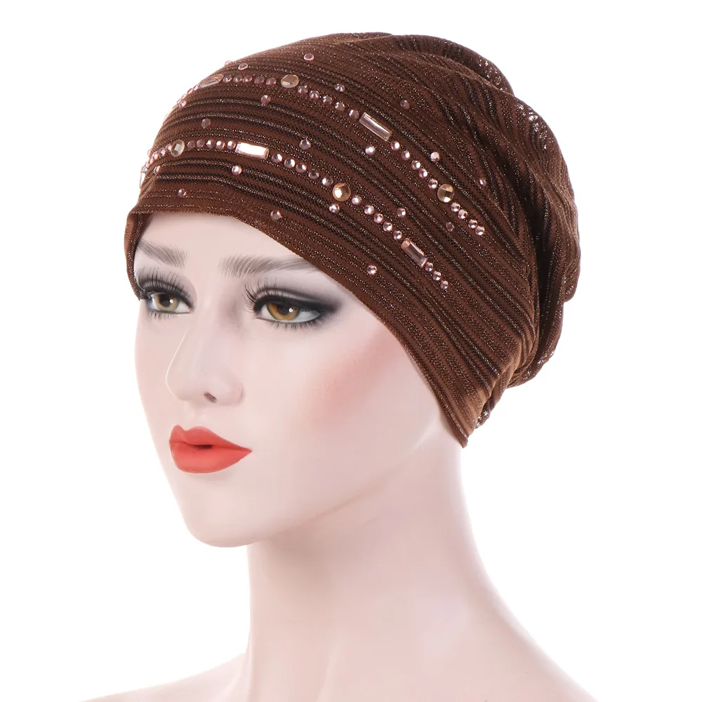 

Lace breathable headtie women's cotton headgear solid color headgear