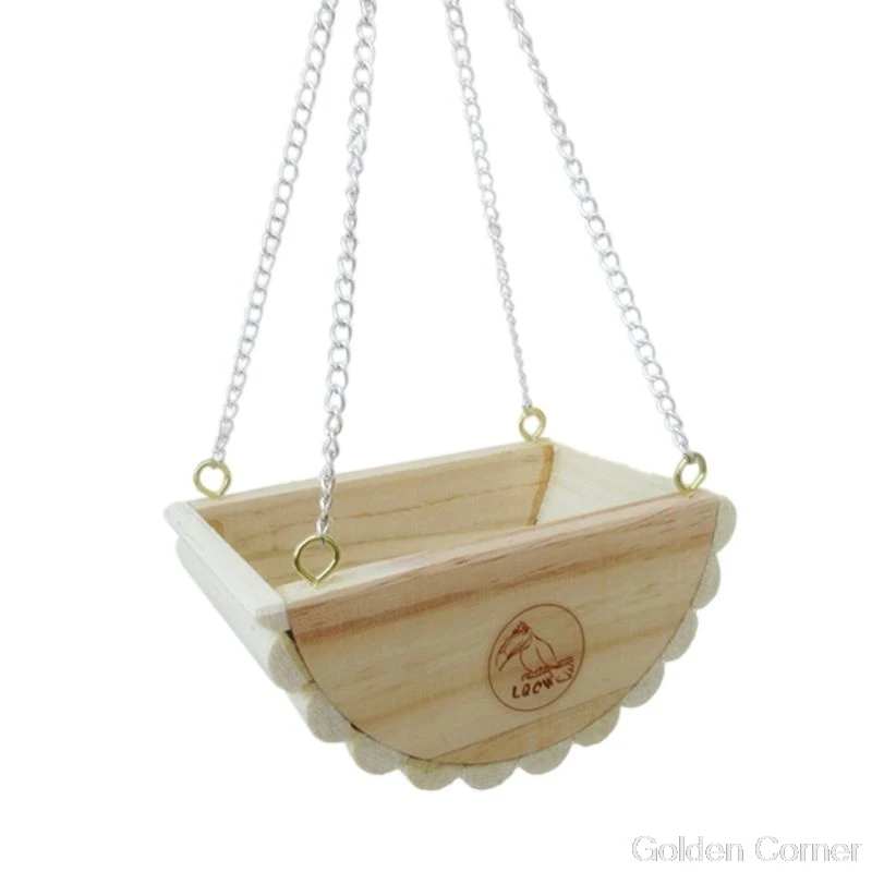Подставка для качели из натурального дерева домик игрушка хомяка крысы мыши