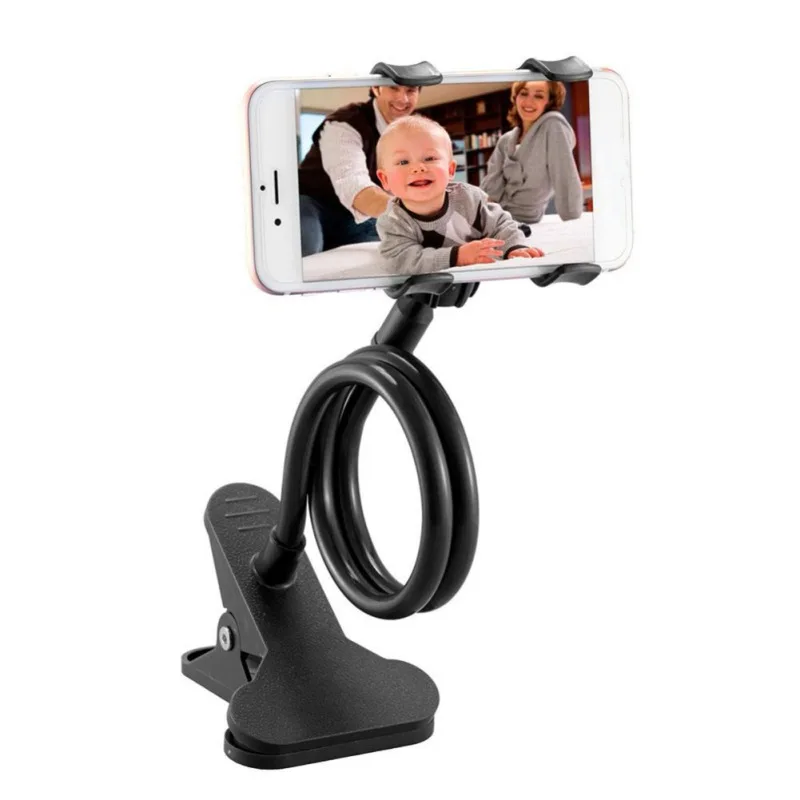 New Universal Lazy Mobile Phone Gooseneck Stand Holder Stents Flexible Bed Desk Table Clip Bracket for Arm | Мобильные телефоны и