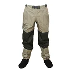 Трехслойные дышащие водонепроницаемые болотные штаны с высокой талией для рыбалки нахлыстом