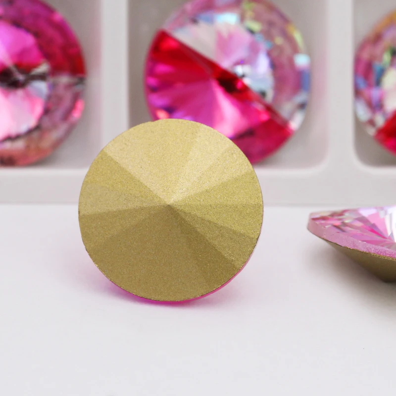 Хрустальное украшение для одежды k9 стразы с лазерным блеском розового цвета