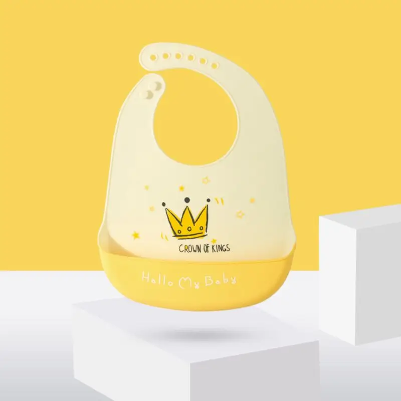 Детские Мультяшные водонепроницаемые нагрудники из пищевого силикона для