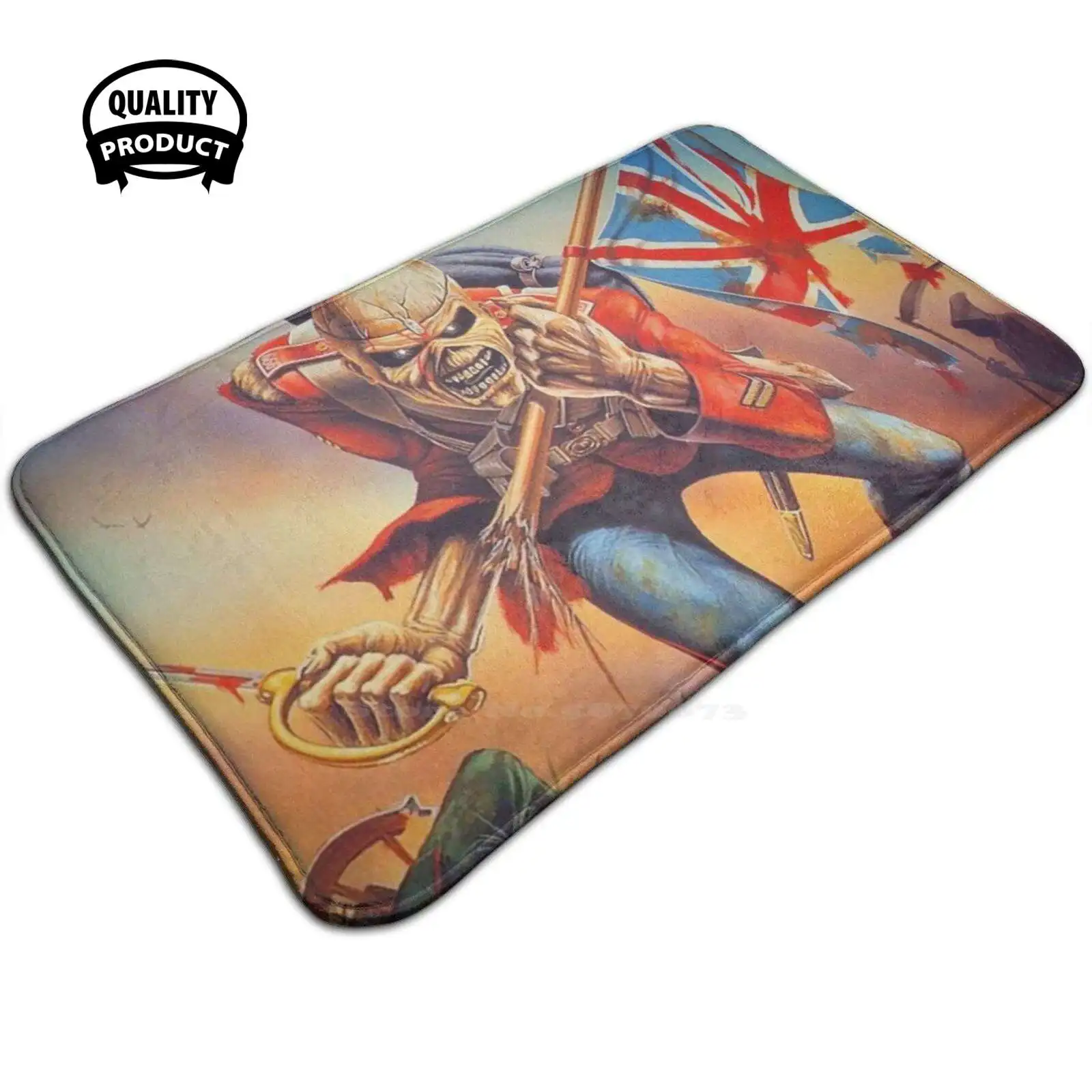 Противоскользящий коврик для дома Эдди с надписью Battle Ready | Дом и сад