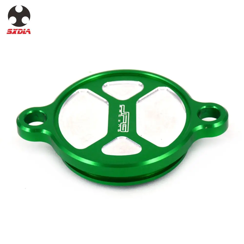 Мотоцикл CNC Заготовка синий моторный Масляный Фильтр Крышка колпачок для KAWASAKI