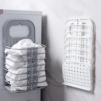 dirty laundry basket bathroom folding laundry hamper plastic wall mounted dirty clothes holder organizer storage basket
