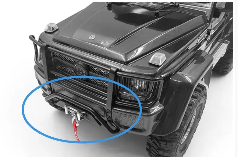 Передний бампер и Лебедка для JRAXXAS 82096-4 G500 G T4 TRX4 TRX-4 гусеничный 4x4 грузовик BENZ кузов
