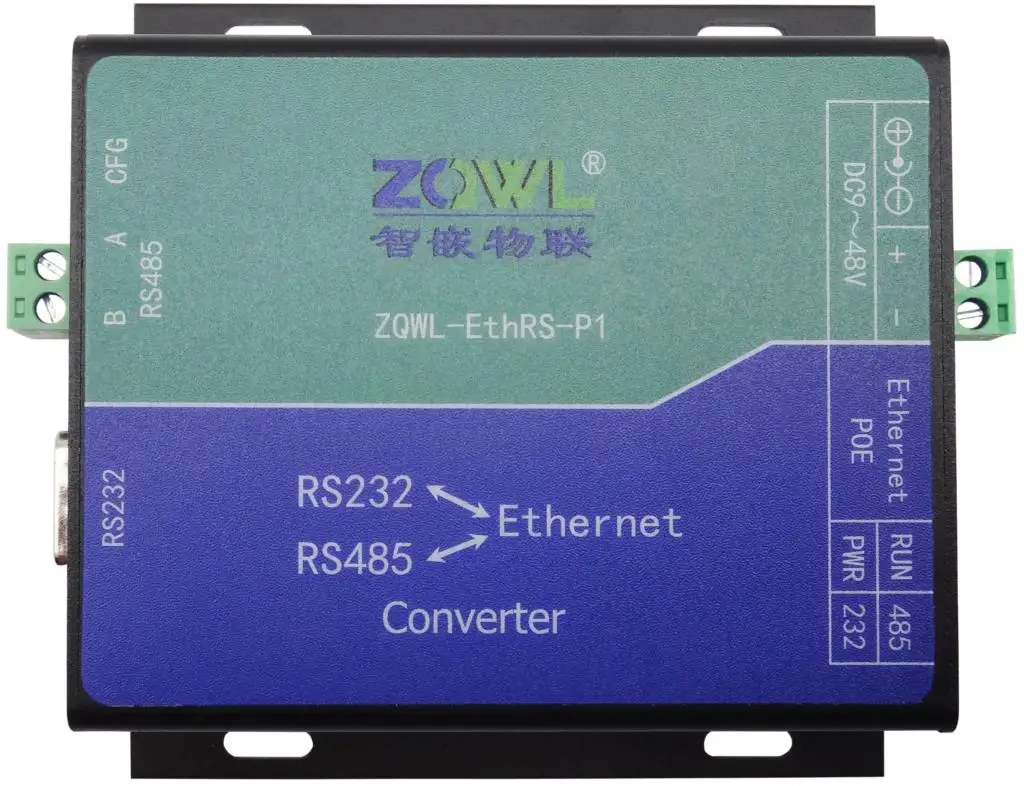 1 канал опционального сервера последовательного устройства RS232 RS485 или ttl в Ethernet конвертер, Modbus RTU в Modbus TCP - Цвет: P1