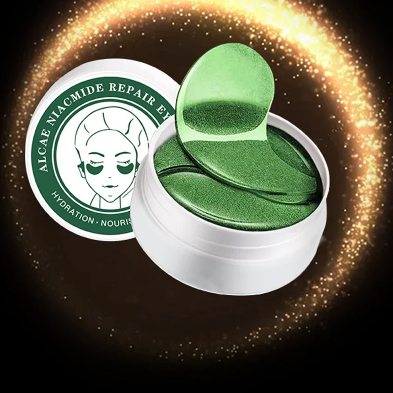 Зеленые водоросли укрепляющая маска для глаз патчи Кристальные зеленые маски