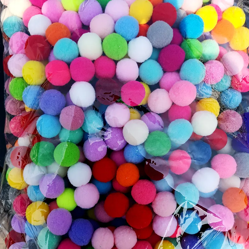 

30-100pcs Pompoms 10 15 20 25 30 mm Soft Pompones Balls for Sewing On Hats Clothes Scarf DIY Furball Headwear Crafts Decoration