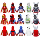 Новая толстовка с героями Марвел, свитер с рисунком Человек-паук, Капитан Америка, мстители, толстовка на молнии, детская одежда, одежда для мальчиков