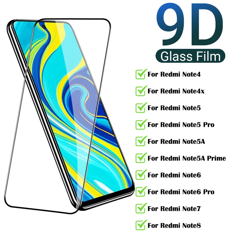 

9H Tempered Glass For Xiaomi Redmi Note 8 Screen Protector Safety Redmi Note 7 6 5A Prime Pro 4x 4 Note8 7 6 5 Protective Glass