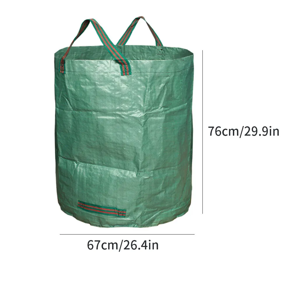 

3PCS Garden Waste Bags Set Reusable Rubble Sacks Yard Heavy Duty Leaf Bag Dumpy Bags for Outdoor Garden Lawn Waste Bins Storage