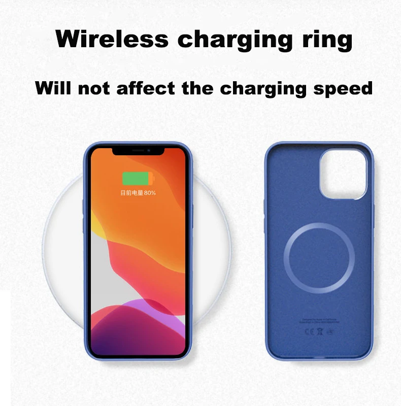 

Official Genuine Liquid Silicone MagSafe Case for iPhone 12 Pro Max Case Magnetic Luxury 1:1 Wireless Charge Cover for iPhone 12