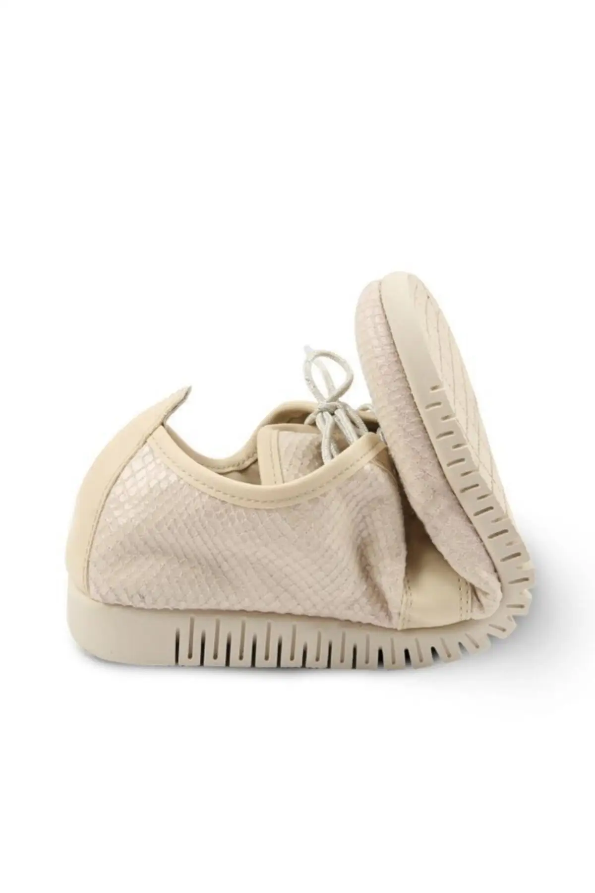 

SarEn Cream Piti Snake Smart Comfortline Women Ballerina