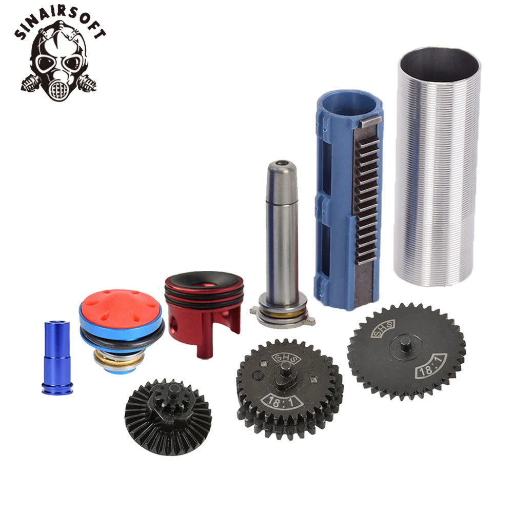 SINAIRSOFT 18:1 зубчатое сопло направляющая пружины цилиндра 14 зубьев комплект поршня