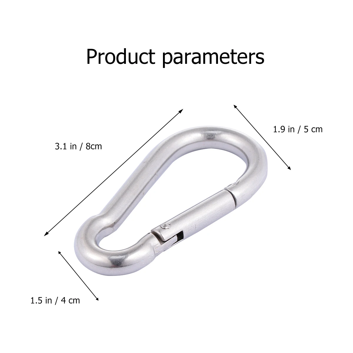 

1 Set Hammock Swing Hook Indoor Outdoor Carabiners Swing Chair Hammock Hook