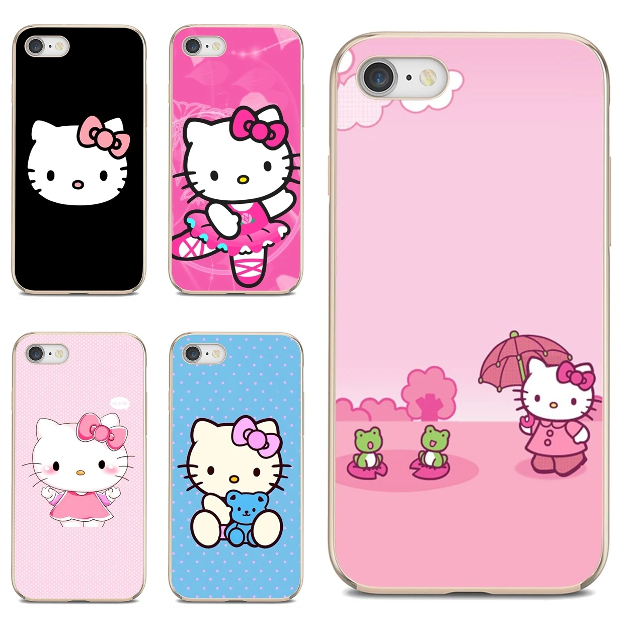 Фото Чехол Lovely Pink Hello Kitty для Xiaomi mi Redmi Note 3 4 4X 5 6 7 8 8t 9 9s 9t 10 pro lite|Бамперы| |