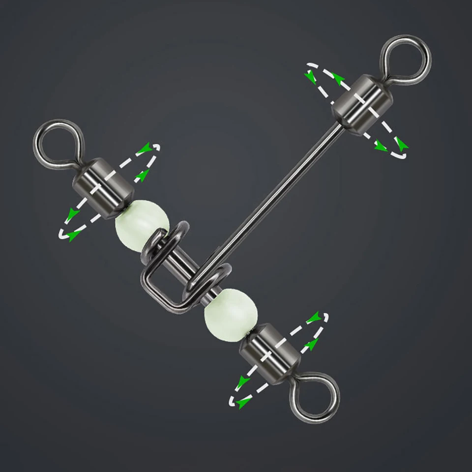 10 шт./лот рыболовный шарнирный соединитель 3-сторонний Т-образный поперечный