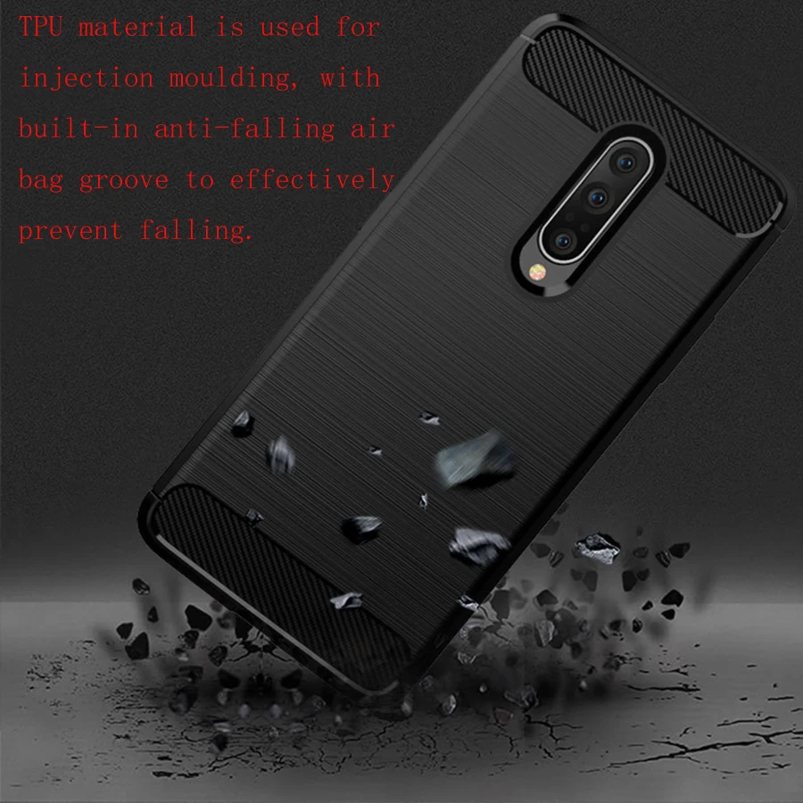 Чехлы из ТПУ для one plus 7 7T 6 6T чехол oneplus 7PRO противоударный углеродного волокна