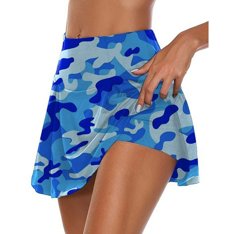 5 цветов камуфляжные женские спортивные двухслойные шорты для фитнеса с высокой