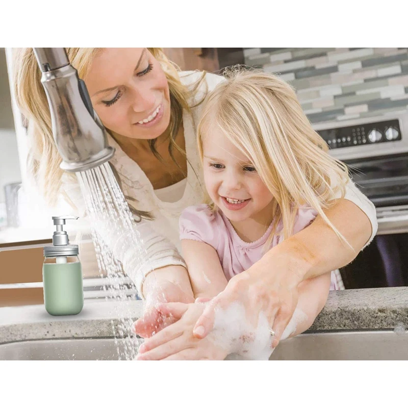 

2PCS Lotion Shower Gel Bottles Soap Dispenser Easily Operated for All Kinds Liquid Soap or Lotion