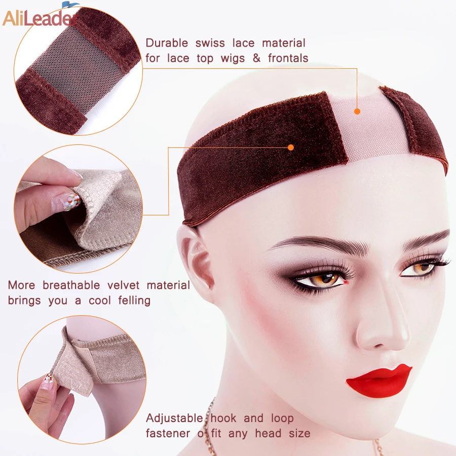 Alileader 1 шт. дешевая эластичная повязка под парик коричневый/черный/бежевый