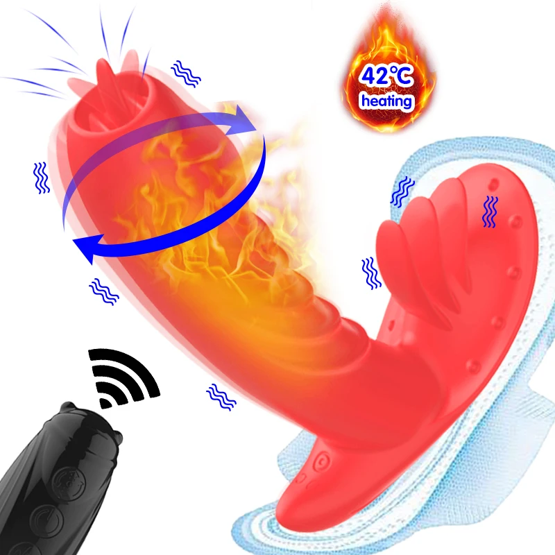 Портативный фаллоимитатор бабочка Вибратор для взрослых Стимулятор точки G