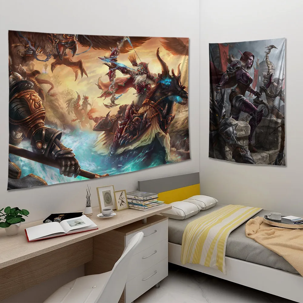 

Sylvanas canvas poster tapestry decorative painting wow wall art Warcraft bedroom living room wall painting hanging cloth