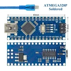 Контроллер Nano 3,0, совместимый с USB-драйвером Nano CH340 с кабелем NANO V3.0 ATMEGA328P, 1 шт.