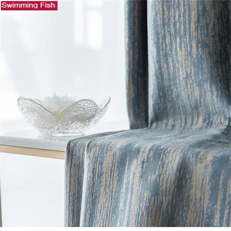 Скандинавские тяжелые шторы в стиле ретро роскошные декоративные оконные