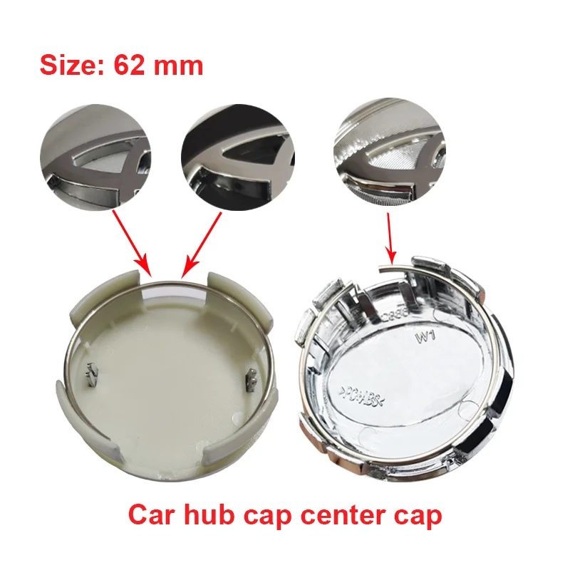 

20pcs 57mm 62mm for Sticker Car Wheel Center Caps Car Rim Repair Hub Cap Covers Fit For toyota Car Accessories