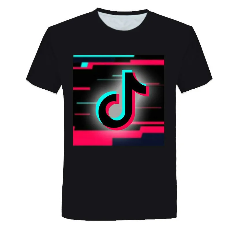 

2021 new boys and girls 3D printing custom style casual cartoon T-shirt