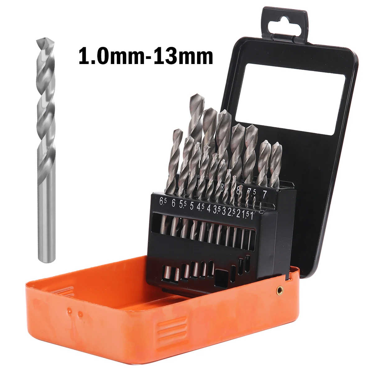 

KSEIBI Metal Drill Bits Set High Speed Steel HSS Drilling Bit Steel Wood Cutting Blade 1mm-13mm Pack Plastic Case