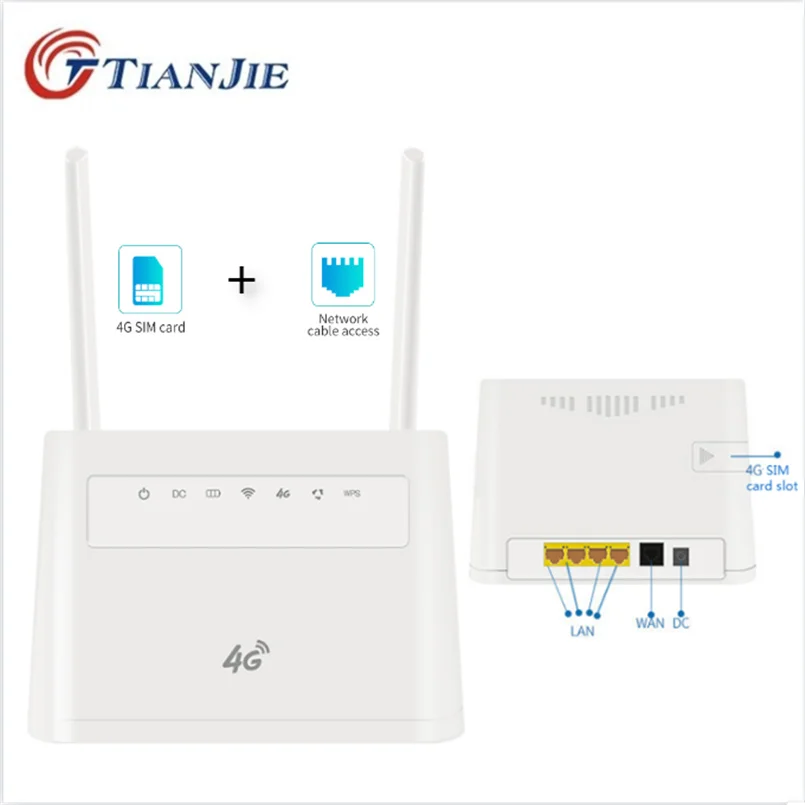 TIANJIE внутренний/Открытый 4G беспроводной WiFi модем ключ разблокированный SIM карта