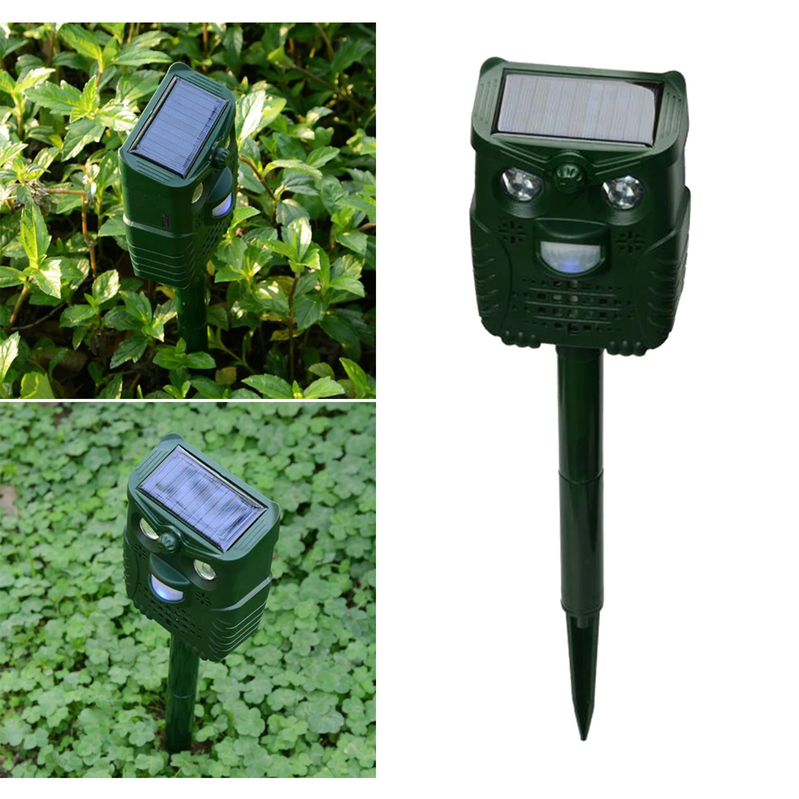 

Outdoor Ultrasonic Pest Animal Repeller Garden Cat Dog Bird Scarer Deterrent