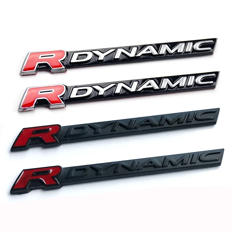 

RDYNAMIC Bar Emblem for Range Rover VELAR Sport Edition Car Styling Fender Logo Lower Side Door Decoration Sticker Black Silver