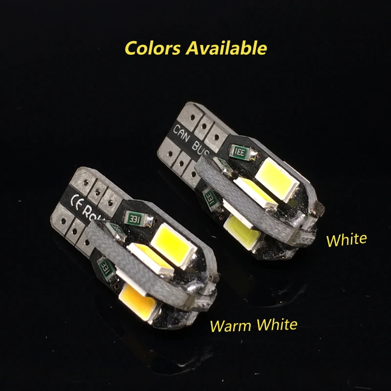 1 шт. Автомобильные светодиодные лампы W5W T10 10 SMD 5730 12 В|Сигнальная лампа| |