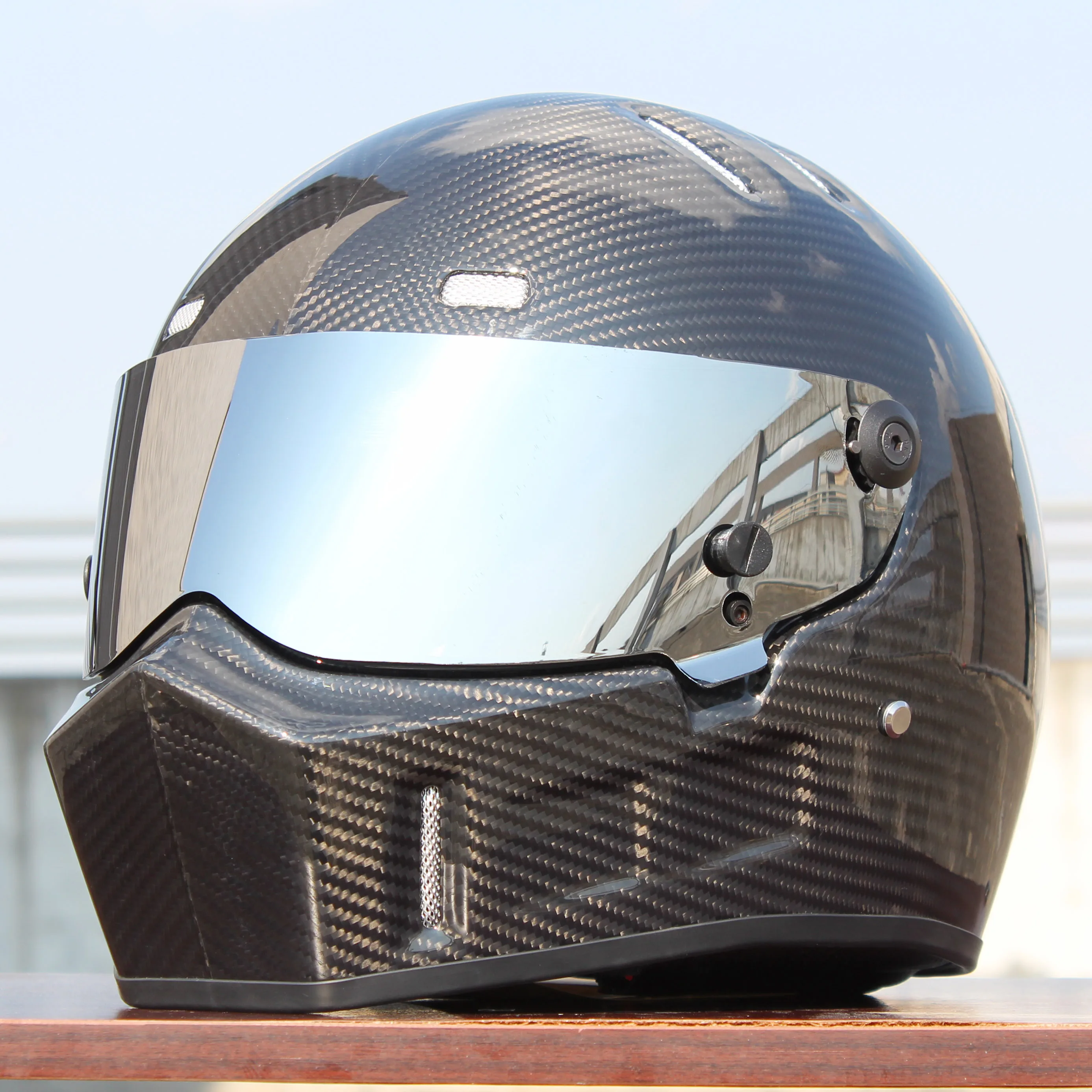 Новый ATV-1 Топ углеродного волокна мотоцикл полный уход за кожей лица шлем картинг