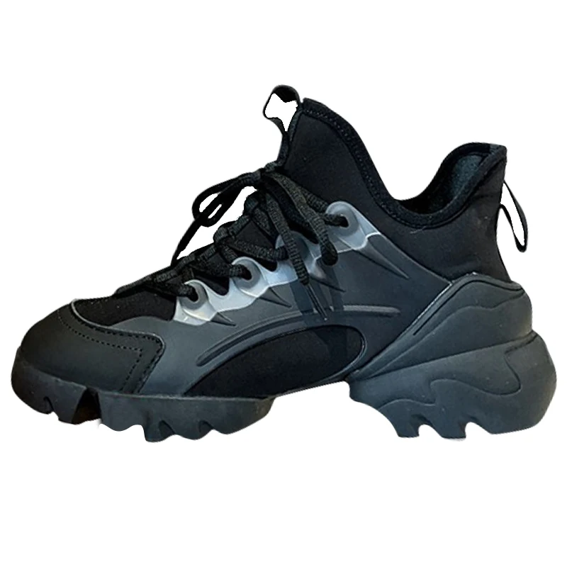 Кроссовки женские массивные на платформе Вулканизированная подошва дышащие