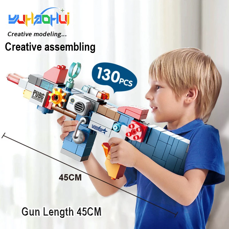 

130 шт., Детский конструктор «робот»