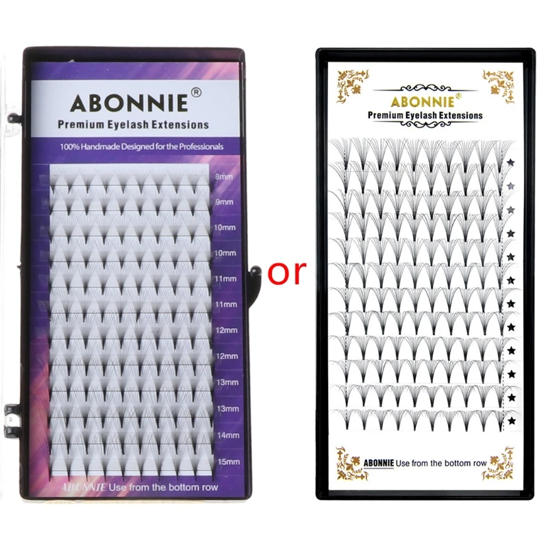 

Наращивание ресниц 10D толщина 0,07 C изгиб ресницы Средний стержень и длинный стержень готовые ресницы вееры принадлежности ресниц G99E