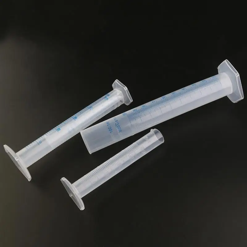 

4pcs Transparent Measuring Plastic Graduated Cylinder 10ml / 25ml / 50ml / 100ml