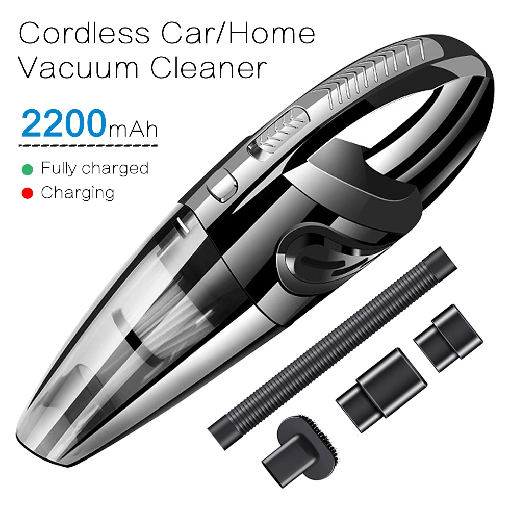 Портативный Ручной пылесос для дома и автомобиля USB Перезаряжаемый Беспроводной