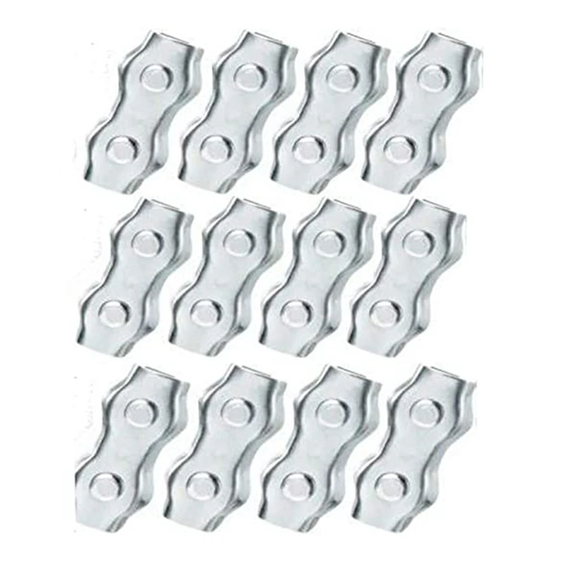 

Poly Rope Connector M5 Duplex Wires Splicer Stainless Steel Wire Rope Clip Cable Clamp for Diameter Electric Fences