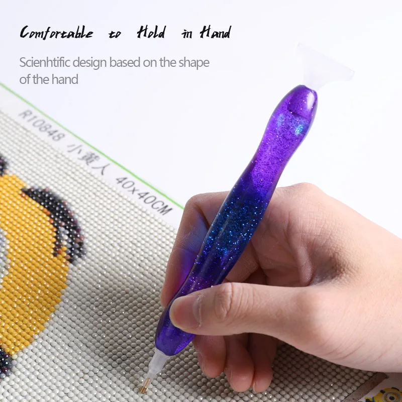 

Resin Point Drill Pen 5D Diamond Painting Handmade Tool kits for 5D Painting with Replacement Drill Picker Clay Tray Accessories