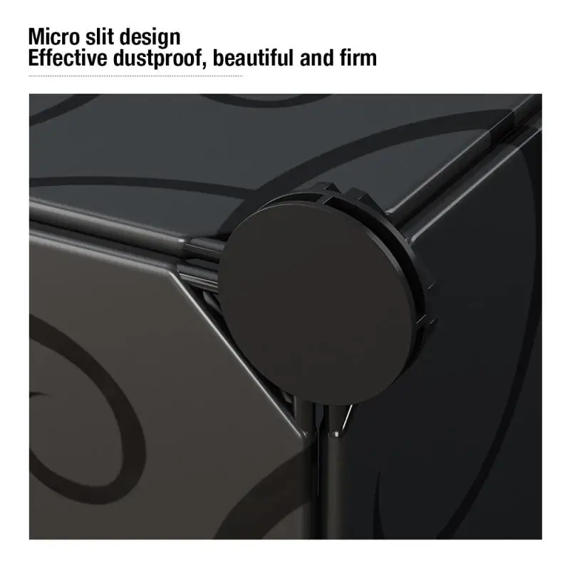 

8 Layers 12 Doors Shoe Cabinets Wardrobe Multi-purpose Anti-mildew Moistureproof And Dustproof Locker DIY Home Furniture HWC