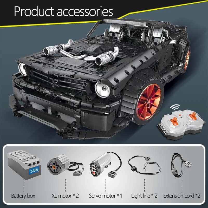 Технический строительный блок дистанционного управления 3168 шт. RC/non RC гоночный