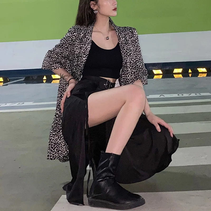 

Fashion High Waist Black Midi Skirt Women Summer Streetwear Casual Split Hem Asymmetric Long Skirt Ladies 2021 New