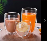 new heat resistant double wall glass cup beer espresso coffee set handmade milk juice mug tea glasses whiskey cups drinkware mug