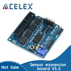 Плата расширения датчика V5.0 UNO MEGA R3 V5 Для Arduino, электронные строительные блоки деталей робота